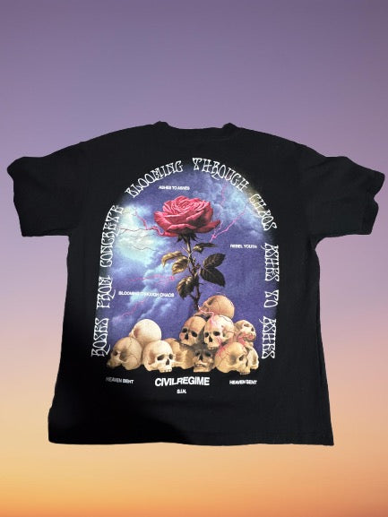 Black tee shirt designer