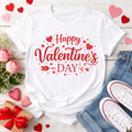 Valentine’s Day shirt white tee ￼